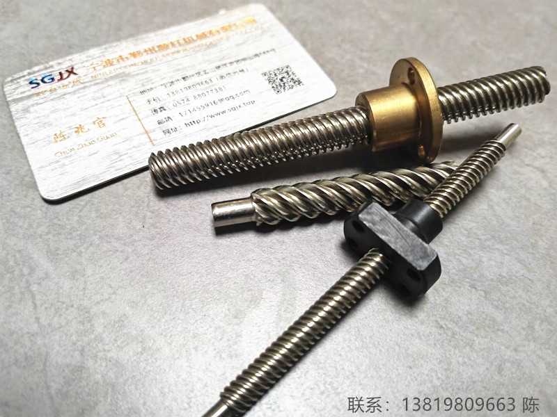 生產加工梯形絲杆（gǎn）直（zhí）徑T64頭 T85頭 T105頭 多頭絲（sī）杠及銅（tóng）POM螺母