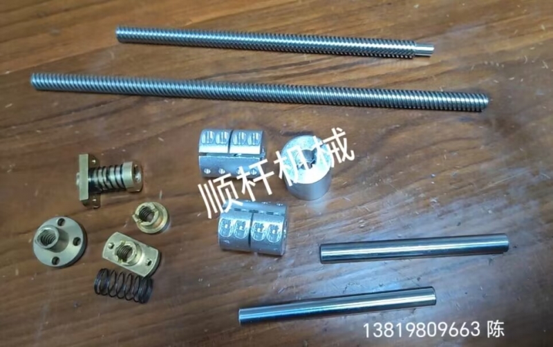 T5 T6 T8 T10 T12  3D打印机不锈钢梯形丝杠冷（lěng）轧丝杠和黄铜螺母CNC