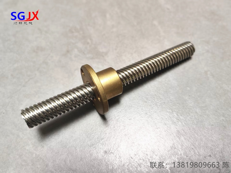T10105頭 直徑10 10螺距2毫米 導程10毫米頭數5 梯形絲（sī）杆